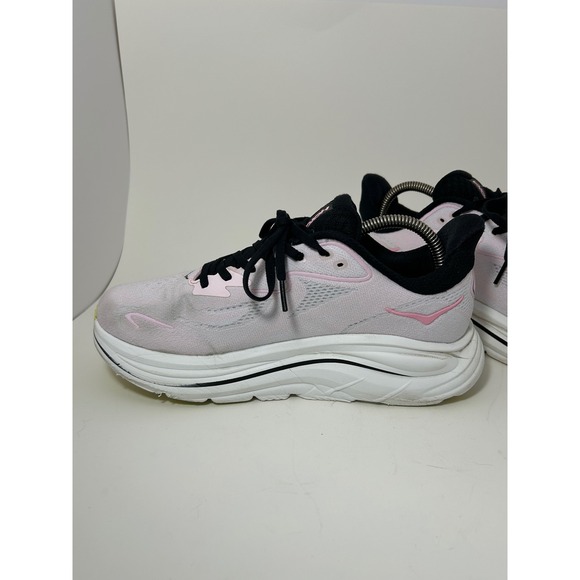 Hoka One One Clifton 10 Wide Pink Black Running Shoes Womens 8.5D 1162050 CTNS - Picture 4 of 13